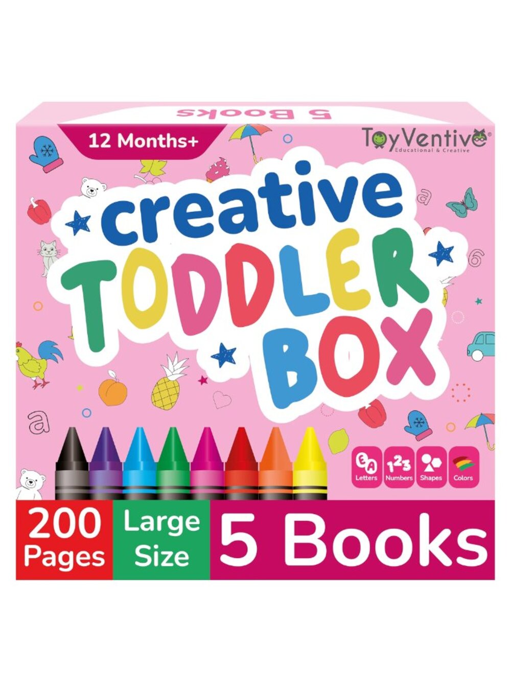 Toddler Coloring Set with Jumbo Crayons & Activity Books